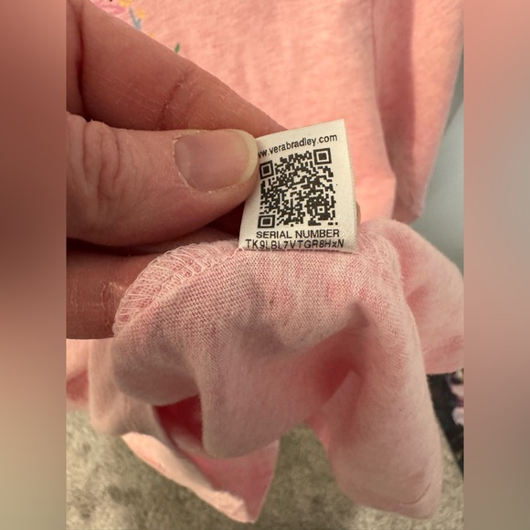 Vera Bradley Pink “Hope Grows Here” long sleeve t shirt Women’s Small S Flowers - Picture 8 of 10